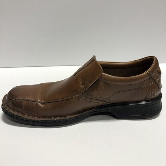 Clarks Men’s Escalade Step, Brown Slip-On Loafers, Size 10.5 M